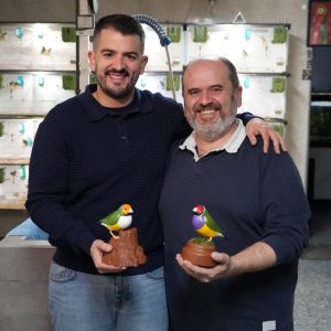 Gouldian Finch Figurine