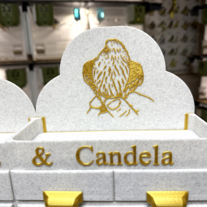 portahuevos white gold 64